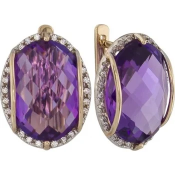 Aloris earrings with amethyst and cubic zirconia in red gold
Aloris earrings with amethyst and cubic zirconia in red gold