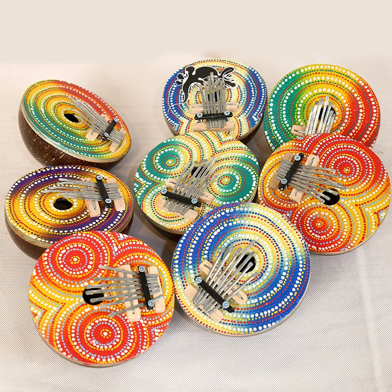 Kalimba 7 key Thumb Piano High-quality Coconut Shell Protable Musical Instrument Beginner Thumb Calimba Piano Finger Piano
Kalimba 7 key Thumb Piano High-quality Coconut Shell Protable Musical Instrument Beginner Thumb Calimba Piano Finger Piano