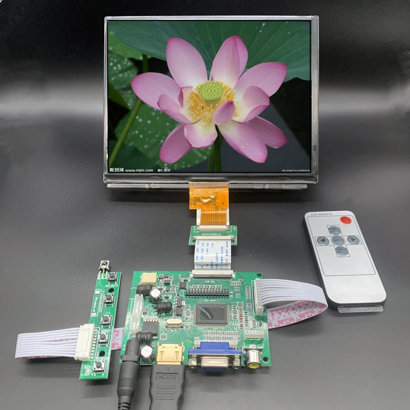 8-дюймовый 1024*768 HDMI экран ЖК-дисплей с платой драйвера монитор для Raspberry Pi B + 2 3