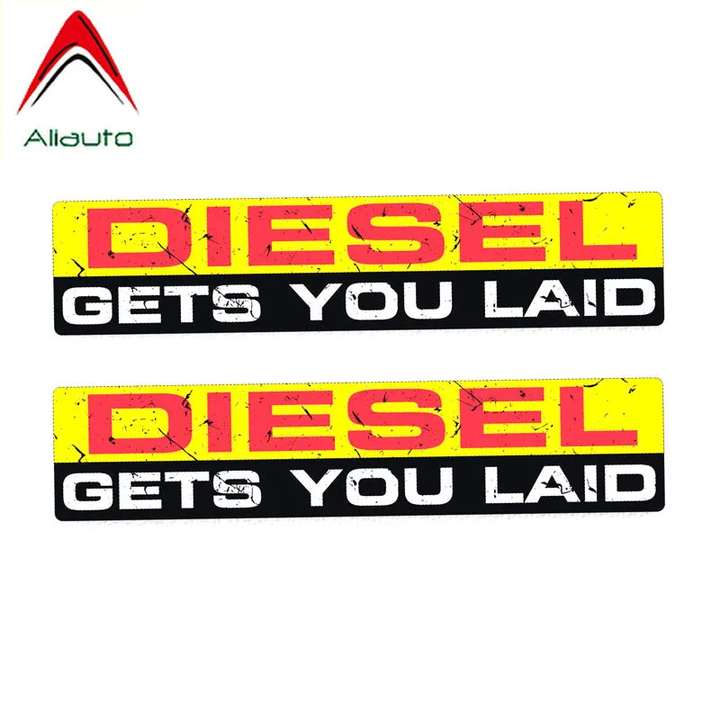 

Aliauto 2 X Warning Car Sticker Personality Diesel Get You Laid PVC Sunscreen Waterproof Creative Decal,15cm*3cm