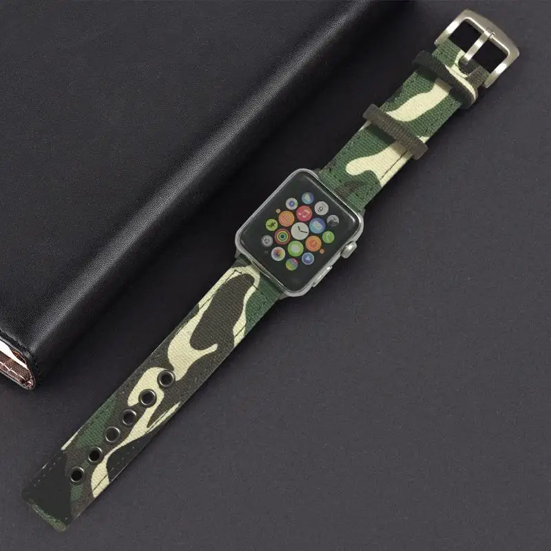 Классический стиль ремешок нейлоновая петля для Apple Watch 42 мм 38 40 44 серия 5 4 3 2 1 iWatch