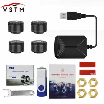 Auto Universal TPMS Car Tire Pressure Monitoring System TPMS LCD Display with 4 EXternal Sensors USB Charge
Auto Universal TPMS Car Tire Pressure Monitoring System TPMS LCD Display with 4 EXternal Sensors USB Charge