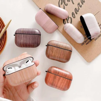 JINSERTA Wood Grain Case for Airpods Pro Protective Cover with Reserving Charging Port for Airpods Pro Bluetooth Headset
JINSERTA Wood Grain Case for Airpods Pro Protective Cover with Reserving Charging Port for Airpods Pro Bluetooth Headset
