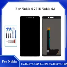 Ensemble écran tactile Lcd, pour Nokia 100% 6 6.1 II TA-2018 TA-6.1 TA-1043 TA-1054, 1068 testé=