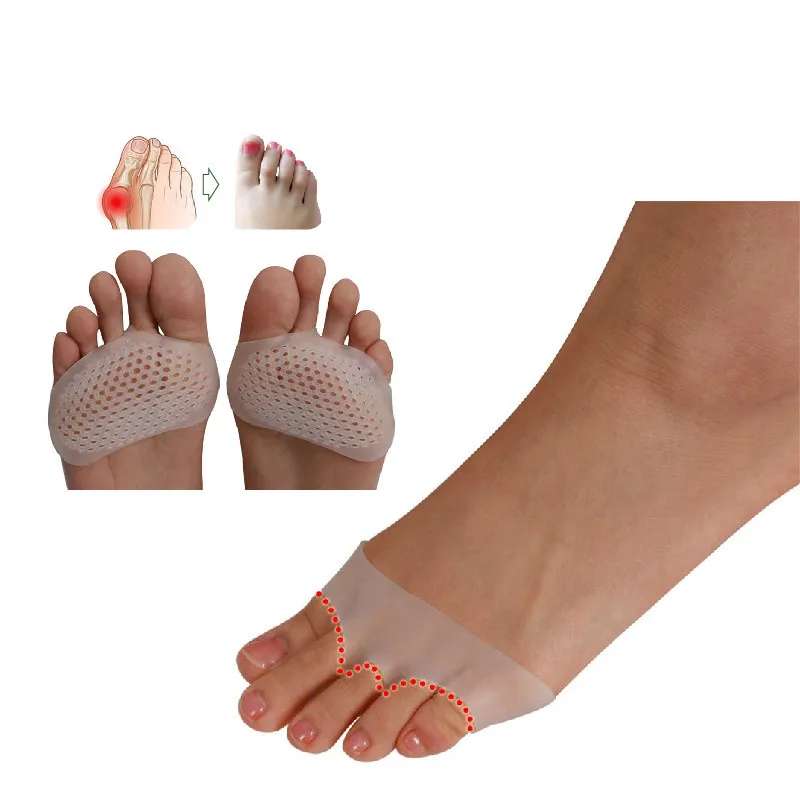 1 Pair Gel Forefoot Metatarsal Pads Silicon Half Yard Othotics Pain Relief Massage Anti-slip Cushion Forefoot Supports Foot Care
1 Pair Gel Forefoot Metatarsal Pads Silicon Half Yard Othotics Pain Relief Massage Anti-slip Cushion Forefoot Supports Foot Care