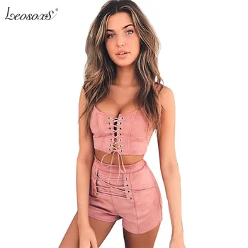 New Style Women Clubwear Summer 2Pcs Tracksuit Hollow Out Lace-up Bodycon Tank Crop Tops Empire Criss Cross Shorts Pants Clothes
New Style Women Clubwear Summer 2Pcs Tracksuit Hollow Out Lace-up Bodycon Tank Crop Tops Empire Criss Cross Shorts Pants Clothes