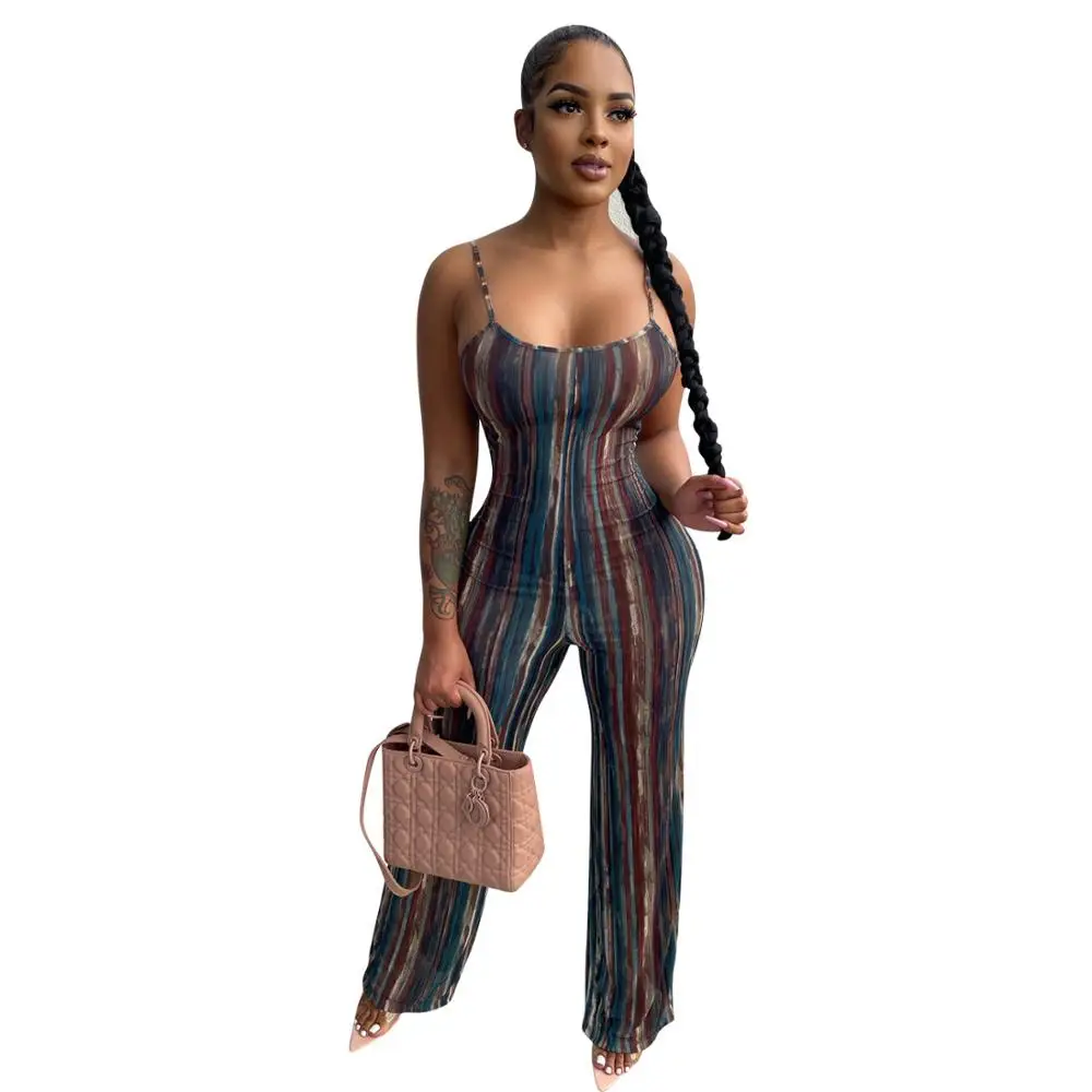Adogirl Casual Women Striped Spaghetti Strap Jumpsuit Romper Open Back Straight Pants Playsuit One Piece Bodysuit Streetwear
Adogirl Casual Women Striped Spaghetti Strap Jumpsuit Romper Open Back Straight Pants Playsuit One Piece Bodysuit Streetwear