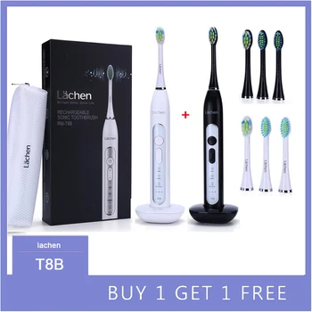 T8 Electric Toothbrush Sonic toothbrush with 4 brush heads and timer 3 modes 3 vibration levels for oral care with travel bag
T8 Electric Toothbrush Sonic toothbrush with 4 brush heads and timer 3 modes 3 vibration levels for oral care with travel bag