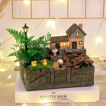 Pastoral Simulation House Resin Flower Pot Pepper Window Handmade Sculpture Painted Desktop Storage Container Home Decor LA315
Pastoral Simulation House Resin Flower Pot Pepper Window Handmade Sculpture Painted Desktop Storage Container Home Decor LA315