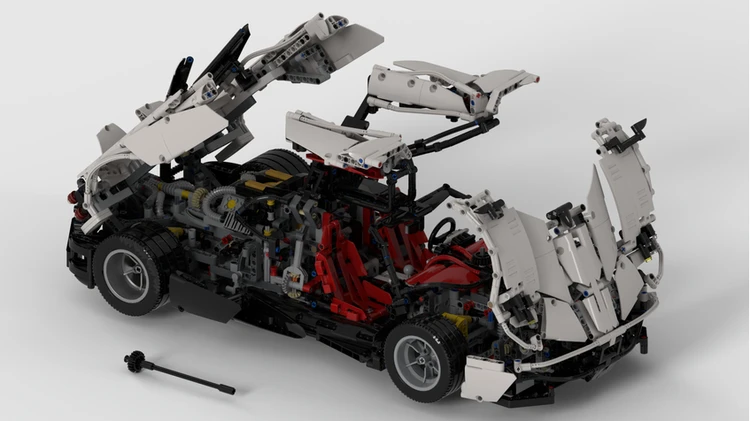 31944 MOC 31944 Pagani Huayra by Joebot360 with 3294 pieces