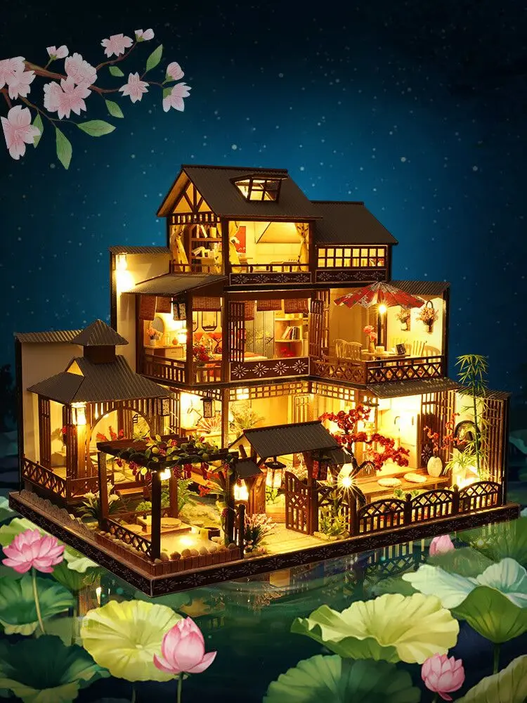 Домик в японском стиле «сделай сам», вилла ручной работы, маленькая модель здания в китайском стиле, сборная игрушка, подарок на день рождения
Домик в японском стиле «сделай сам», вилла ручной работы, маленькая модель здания в китайском стиле, сборная игрушка, подарок на день рождения