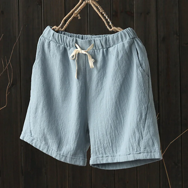Plus Size 4XL Women Cotton Linen High Waist Short Lace Up Soft Capris Wide Leg Pockets Female 2019 Summer Ladies Casual Trousers
Plus Size 4XL Women Cotton Linen High Waist Short Lace Up Soft Capris Wide Leg Pockets Female 2019 Summer Ladies Casual Trousers