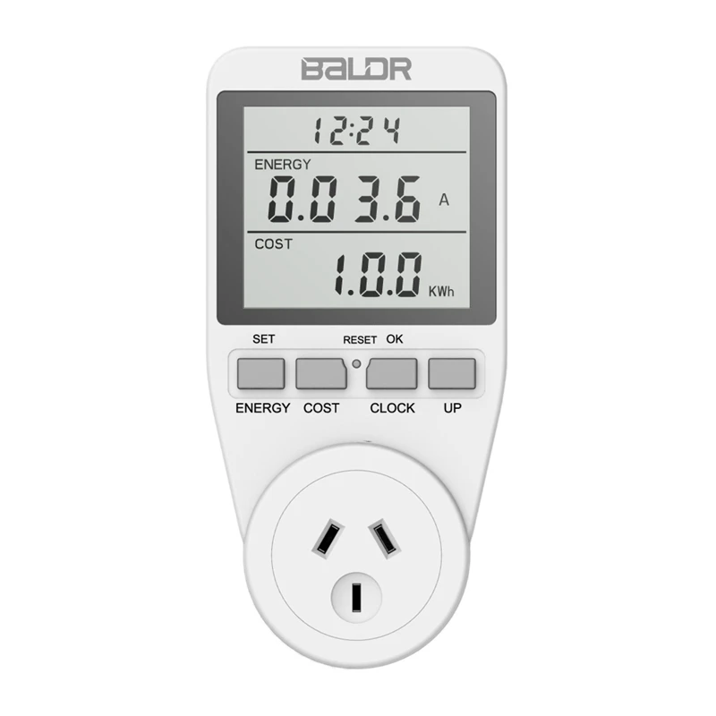 Baldr Dual Tariff Plug-In Digital LCD Energy Monitor Power Meter Monitoring Usage Frequency Monitor Analyzer
Baldr Dual Tariff Plug-In Digital LCD Energy Monitor Power Meter Monitoring Usage Frequency Monitor Analyzer