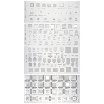 4PCS Universal BGA Stencil for MTK MSM Samsung Huawei Xiaomi iPad CPU RAM PM Power IC Reball Pin BGA Direct Heat Template
4PCS Universal BGA Stencil for MTK MSM Samsung Huawei Xiaomi iPad CPU RAM PM Power IC Reball Pin BGA Direct Heat Template
