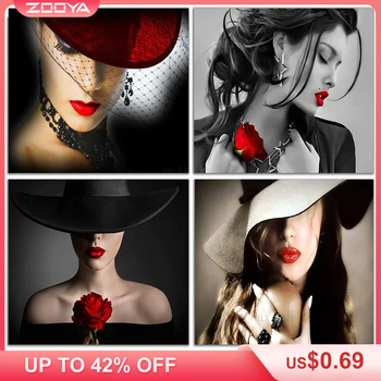 ZOOYA DIY Diamond Embroidery Portrait Pretty Woman Red Hat &Red Lips Diamond Painting Cross Stitch Full Mosaic Decoration BK441
ZOOYA DIY Diamond Embroidery Portrait Pretty Woman Red Hat &Red Lips Diamond Painting Cross Stitch Full Mosaic Decoration BK441