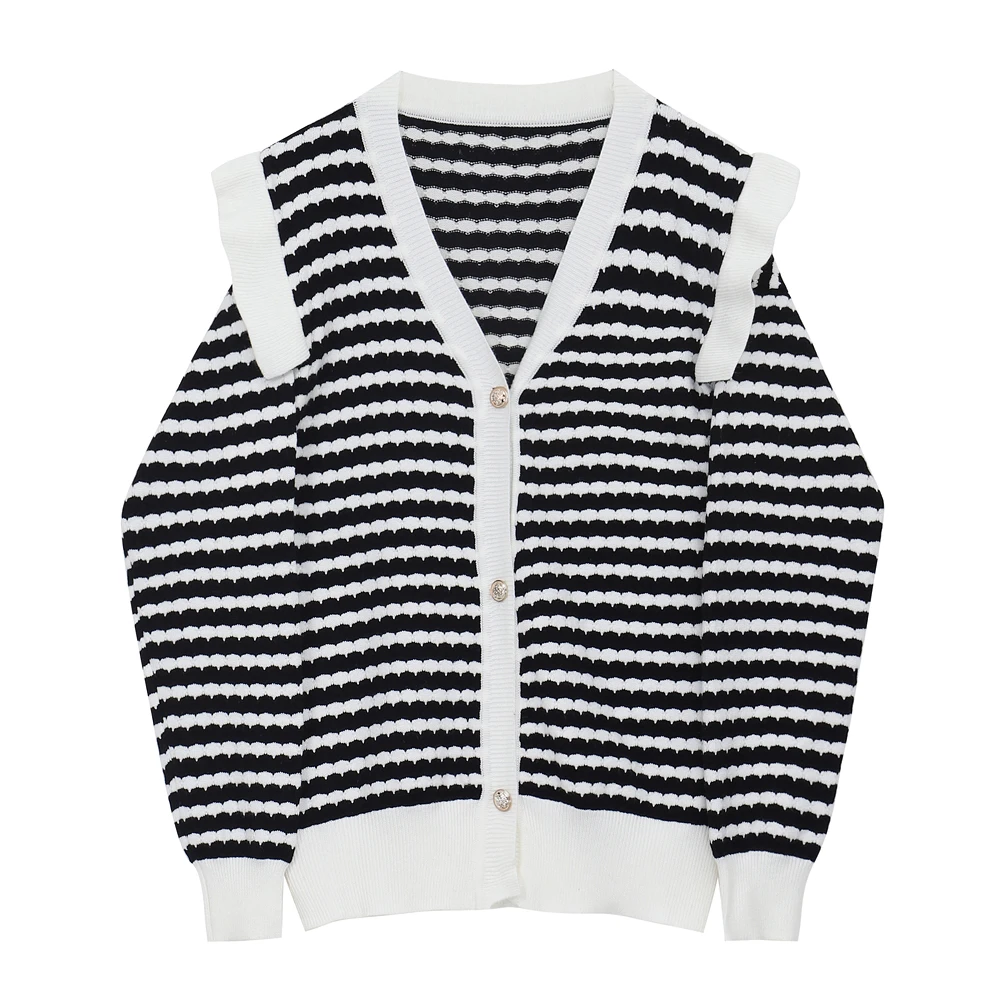 Striped knitted sweater women loose and lazy autumn and winter wear all-match cardigan jacket women
Striped knitted sweater women loose and lazy autumn and winter wear all-match cardigan jacket women