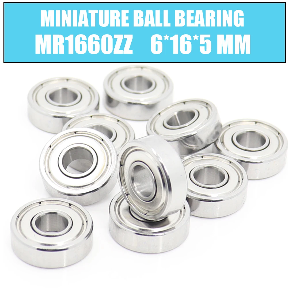 MR1660ZZ подшипник ABEC-1 10 шт. 6x16x5 мм Миниатюрные шарикоподшипники MR1660 R1660 Z ZZ 
MR1660ZZ подшипник ABEC-1 10 шт. 6x16x5 мм Миниатюрные шарикоподшипники MR1660 R1660 Z ZZ