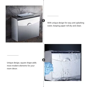 1pc Bathroom Tissue Holder Stainless Steel Hand Towel Holder for Home Hotel
1pc Bathroom Tissue Holder Stainless Steel Hand Towel Holder for Home Hotel