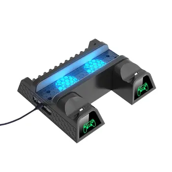 Dual Controller Charger Console Cooling Vertical Stand LED Fan for PS4 PS4 Slim PS4 Pro with Light Multifunction PS4 Radiator
Dual Controller Charger Console Cooling Vertical Stand LED Fan for PS4 PS4 Slim PS4 Pro with Light Multifunction PS4 Radiator