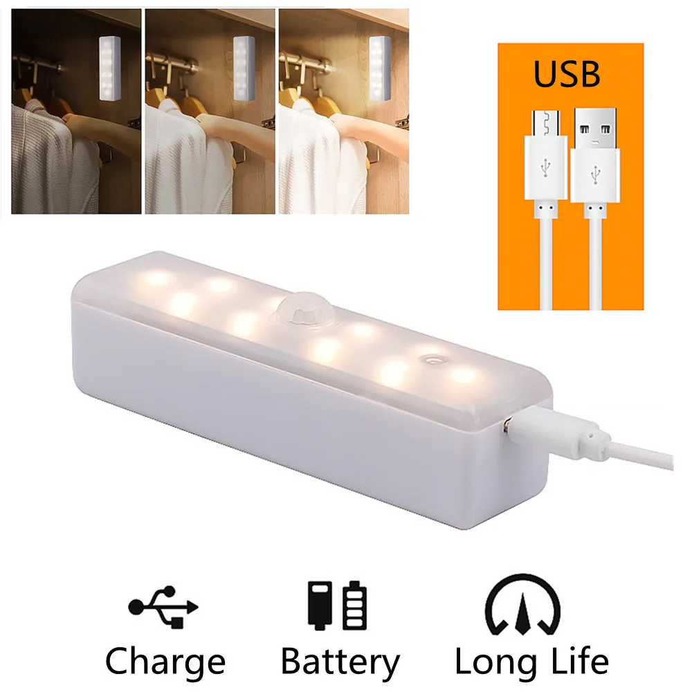 USB Human Body Sensor Light Sensor Three Color Temperature LED Touch Dimming Cabinet Night Light
USB Human Body Sensor Light Sensor Three Color Temperature LED Touch Dimming Cabinet Night Light
