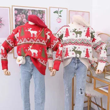 NiceMix 2019 Ins Winter New Women's Pullovers Chritmas Sweater Casual Cartoon O-Neck Loose Knitted Fulll Sleeve Ugly Sweater
NiceMix 2019 Ins Winter New Women's Pullovers Chritmas Sweater Casual Cartoon O-Neck Loose Knitted Fulll Sleeve Ugly Sweater