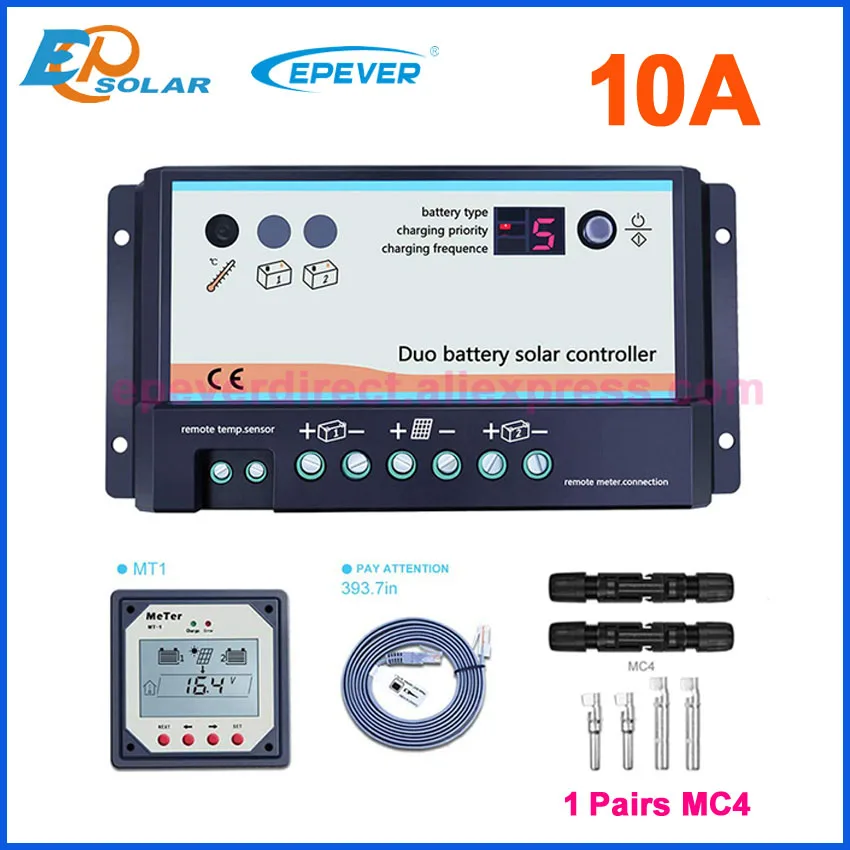 EPIPDB-COM 10A 20A 12V 24V Dual Duo Two Battery Solar Charge Controller Regulators MT-1 meter LCD RTS150R47KA or MC4 solar
EPIPDB-COM 10A 20A 12V 24V Dual Duo Two Battery Solar Charge Controller Regulators MT-1 meter LCD RTS150R47KA or MC4 solar