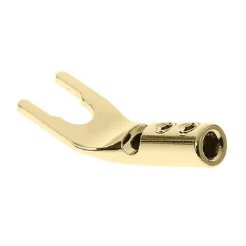 4PCS U/Y Shaped Rhodium/Copper Plated Banana Plugs Spade Fork Speaker Audio Wire Cable Connector Accessories 77HA
4PCS U/Y Shaped Rhodium/Copper Plated Banana Plugs Spade Fork Speaker Audio Wire Cable Connector Accessories 77HA