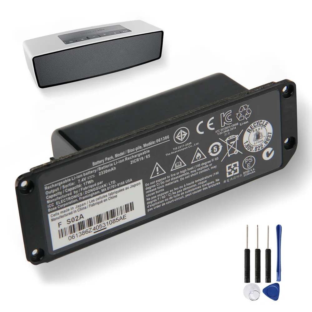 Original Replacement Battery 061384 063404 063287 061386 061385 For BOSE SoundLink Mini I Bluetooth Authentic Battery 2230mAh
Original Replacement Battery 061384 063404 063287 061386 061385 For BOSE SoundLink Mini I Bluetooth Authentic Battery 2230mAh