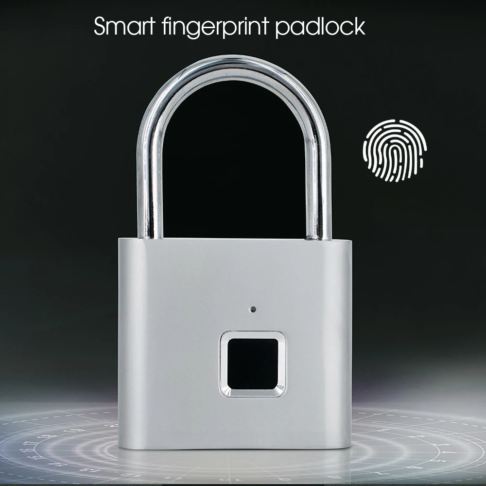 Keyless Smart Fingerprint Lock USB Rechargeable Door Luggage Case Bag Lock Anti-Theft Security Fingerprint Padlock
Keyless Smart Fingerprint Lock USB Rechargeable Door Luggage Case Bag Lock Anti-Theft Security Fingerprint Padlock