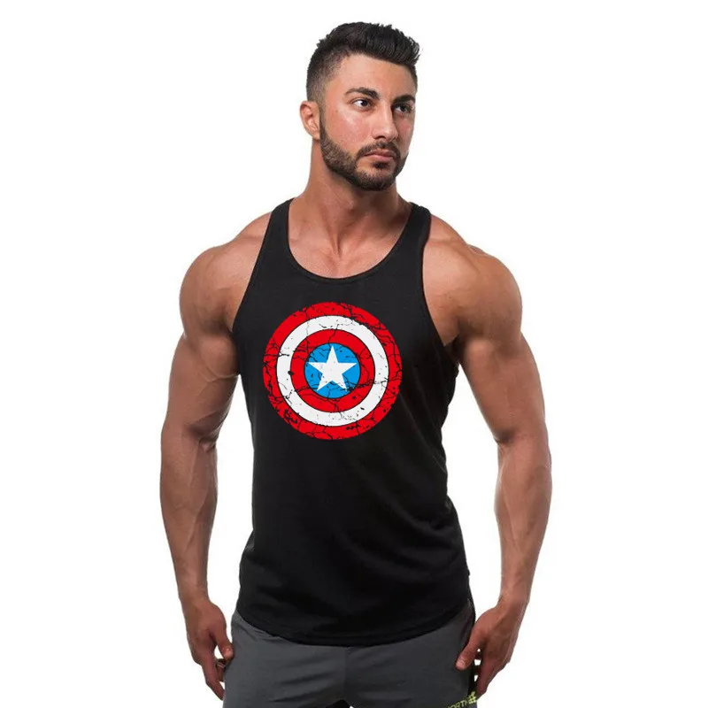 Mens Gym Tank Top Muscle Man Stringer Bodybuilding Fitness Singlets Super Hero Captain America Hulk Printed Sleeveless Vest
Mens Gym Tank Top Muscle Man Stringer Bodybuilding Fitness Singlets Super Hero Captain America Hulk Printed Sleeveless Vest