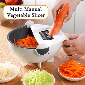Multi Manual Slicer Rotate Vegetable Cutter With Drain vegetable washer Basket salad spinner Multi Kitchen Manual Veggie Slicer
Multi Manual Slicer Rotate Vegetable Cutter With Drain vegetable washer Basket salad spinner Multi Kitchen Manual Veggie Slicer