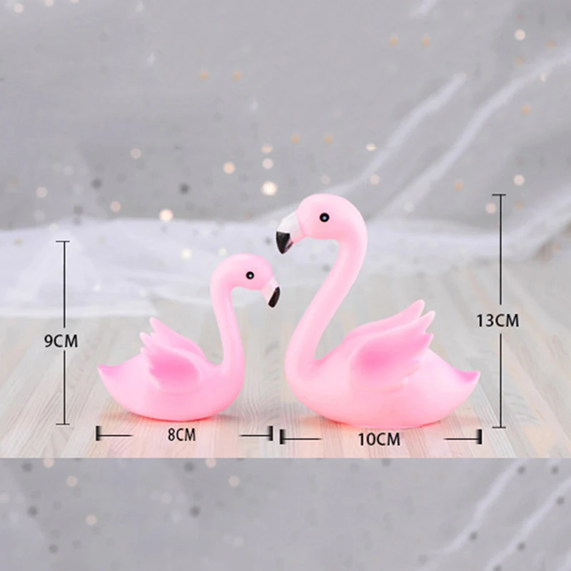 Фото 3D Розовый фламинго в положении сидя топпер для торта на свадьбу день рождения