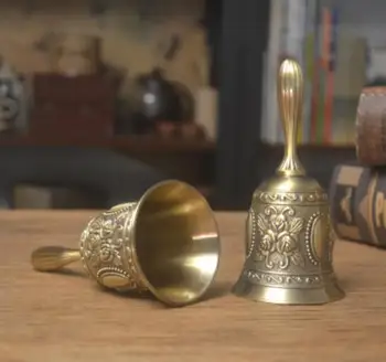 European style metal bell bar restaurant bar table dish passing garden wind hand call meal kindergarten class bell 2PCS set
European style metal bell bar restaurant bar table dish passing garden wind hand call meal kindergarten class bell 2PCS set