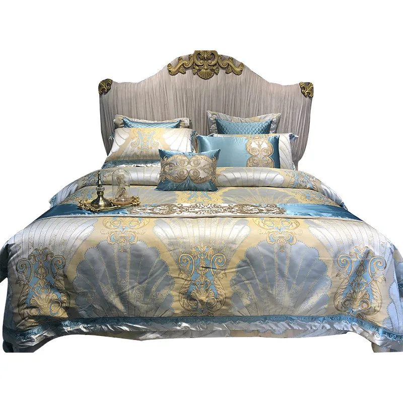 High Precision Brocade Bed Sheet Four-Piece Set Tribute Silk Jacquard Cotton Embroidery queen comforter sets home
High Precision Brocade Bed Sheet Four-Piece Set Tribute Silk Jacquard Cotton Embroidery queen comforter sets home