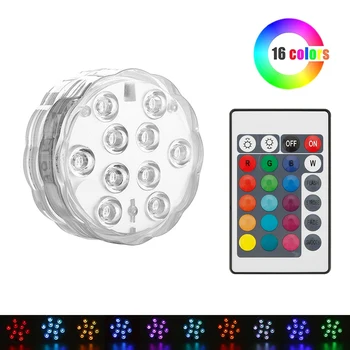 Submersible Light for Swimming Pool Fountain Spa Bathroom 10 Led IP68 Waterproof Underwater Lamp Remote Control LED Pool Light
Submersible Light for Swimming Pool Fountain Spa Bathroom 10 Led IP68 Waterproof Underwater Lamp Remote Control LED Pool Light
