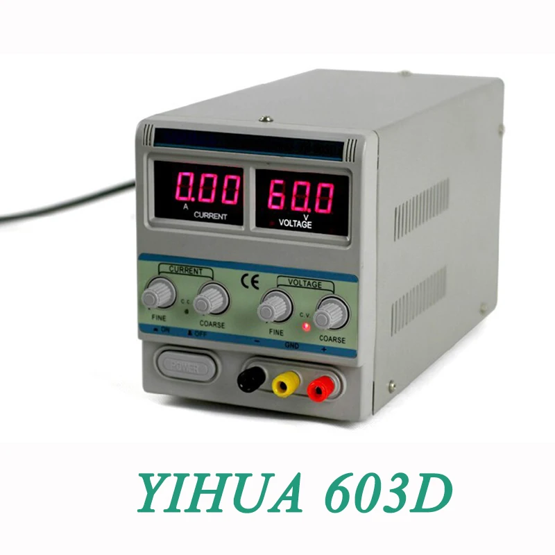 YIHUA 603D LCD display DC power supply Voltage Regulators Stabilizers 60v 3A for PC computer cellphone
YIHUA 603D LCD display DC power supply Voltage Regulators Stabilizers 60v 3A for PC computer cellphone