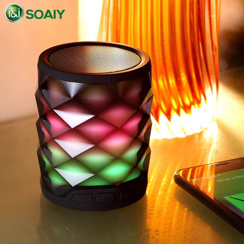 Soaiy S70 Wireless Bluetooth Speaker Bedroom Bedside Speaker Mini Subwoofer Colorful Atmosphere Light Lighting Speaker Best Gift
Soaiy S70 Wireless Bluetooth Speaker Bedroom Bedside Speaker Mini Subwoofer Colorful Atmosphere Light Lighting Speaker Best Gift