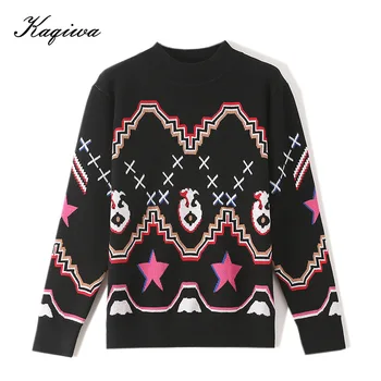 2020 winter new net red same high collar sweater Korean half high collar color matching star pattern knitted pullover
2020 winter new net red same high collar sweater Korean half high collar color matching star pattern knitted pullover