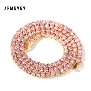 Men Women Hip hop Iced Out Bling Tennis chain Necklace 4mm Pink Zircon Tennis Chains Necklaces Hiphop fashion jewelry gift
Men Women Hip hop Iced Out Bling Tennis chain Necklace 4mm Pink Zircon Tennis Chains Necklaces Hiphop fashion jewelry gift