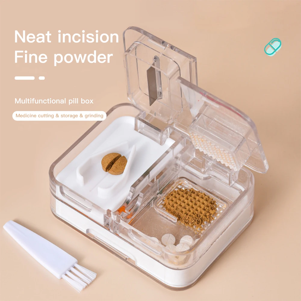 Pulverize Pill Box Cutter Medicine Crusher Grinder Splitter Tablet Cutter Divider Storage Case Pillbox Cutting Tablets Organizer
Pulverize Pill Box Cutter Medicine Crusher Grinder Splitter Tablet Cutter Divider Storage Case Pillbox Cutting Tablets Organizer