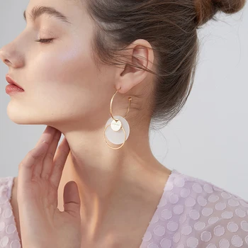 Xinwei earrings 2020 new simple round earrings for women long acrylic pendant earrings gift jewelry 
Xinwei earrings 2020 new simple round earrings for women long acrylic pendant earrings gift jewelry