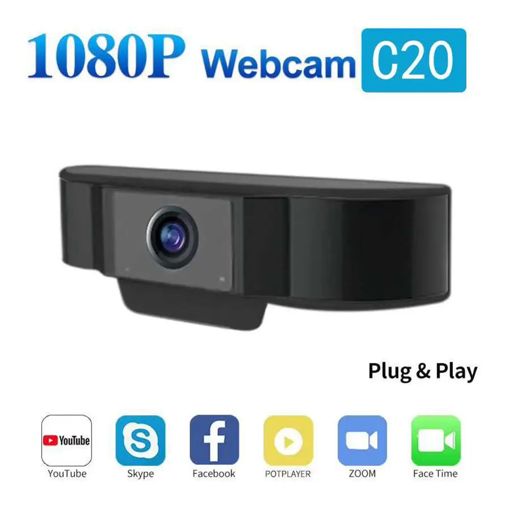 USB2.0 1080PHD Webcam 30fps 110° Viewing Computer Camera Adjustable with Microphone Video Recording Conferencing Live Streaming
USB2.0 1080PHD Webcam 30fps 110° Viewing Computer Camera Adjustable with Microphone Video Recording Conferencing Live Streaming
