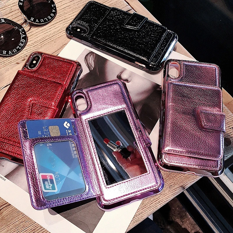 Flip Mirror Wallet Leather Phone Case For iPhone Xs Max Case XR X 8 7 6S 6 Plus Luxury TPU PU Mirror Card Slots Back Cover Capa
Flip Mirror Wallet Leather Phone Case For iPhone Xs Max Case XR X 8 7 6S 6 Plus Luxury TPU PU Mirror Card Slots Back Cover Capa