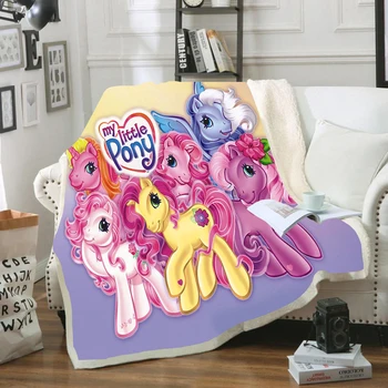 Cute Cartoon Character My Little Pony Bedroom Warm Bedroom Textile Sherpa Fleece Thick Blanket for Beds Plush Children Teens
Cute Cartoon Character My Little Pony Bedroom Warm Bedroom Textile Sherpa Fleece Thick Blanket for Beds Plush Children Teens