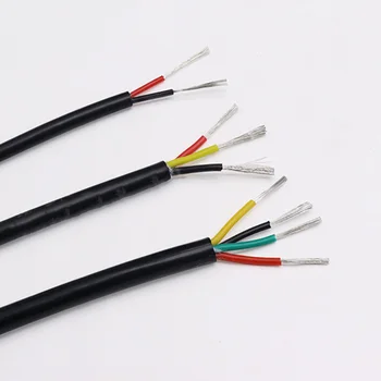 1M 2 core silicone rubber cable soft sheath black high temperature electronic signal line multi-core tinned copper wire
1M 2 core silicone rubber cable soft sheath black high temperature electronic signal line multi-core tinned copper wire