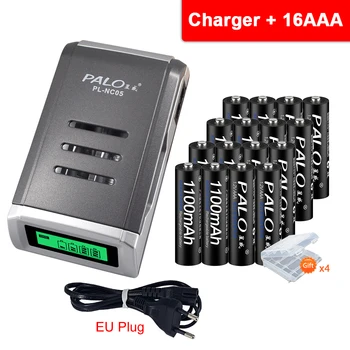 PALO 4-20pcs Original 3A AAA Rechargeable battery 1100mAh 1.2V AAA NIMH batteries+LCD AA AAA battery charger aa aaa fast charger
PALO 4-20pcs Original 3A AAA Rechargeable battery 1100mAh 1.2V AAA NIMH batteries+LCD AA AAA battery charger aa aaa fast charger