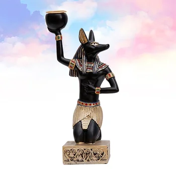 1PC Candlestick Exquisite Ancient Egypt Style Anubis Cat Desktop Adornment Candle Holder for Home Pub Bar Restaurant
1PC Candlestick Exquisite Ancient Egypt Style Anubis Cat Desktop Adornment Candle Holder for Home Pub Bar Restaurant