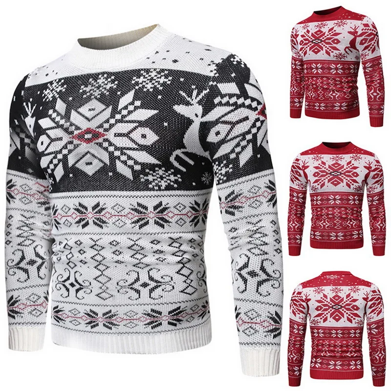 WENYUJH 2019 New Mens Christmas Sweater Autumn Winter Printed O Neck Pullover Knitted Jumper Sweaters Causal Slim Male Clothes
WENYUJH 2019 New Mens Christmas Sweater Autumn Winter Printed O Neck Pullover Knitted Jumper Sweaters Causal Slim Male Clothes