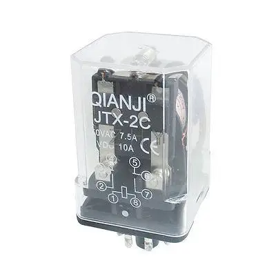 JTX-2C AC 220V Coil General Purpose Relay 8 Pin DPDT 7.5A 250V AC 10A 30V DC
JTX-2C AC 220V Coil General Purpose Relay 8 Pin DPDT 7.5A 250V AC 10A 30V DC