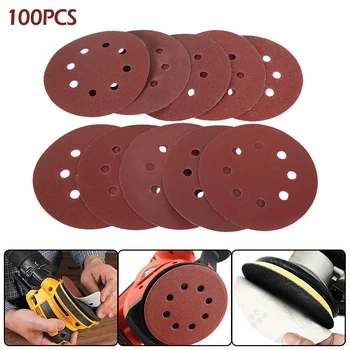 100pcs 125mm 5" Hook Loop Sanding Paper with 8 Hole Sand Pads Set 40 Grit-400 Grit Sander Disc Abrasives for Polish Machine
100pcs 125mm 5" Hook Loop Sanding Paper with 8 Hole Sand Pads Set 40 Grit-400 Grit Sander Disc Abrasives for Polish Machine